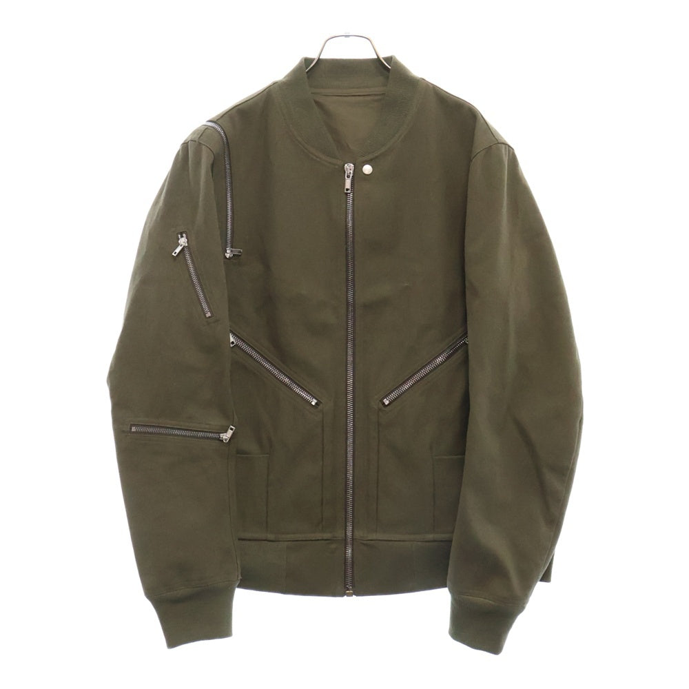 Rick Owens(リックオウエンス) 24SS RL01D3794-CTW HEADON FLIGHT ジップ装飾ジャケット アウター カーキ