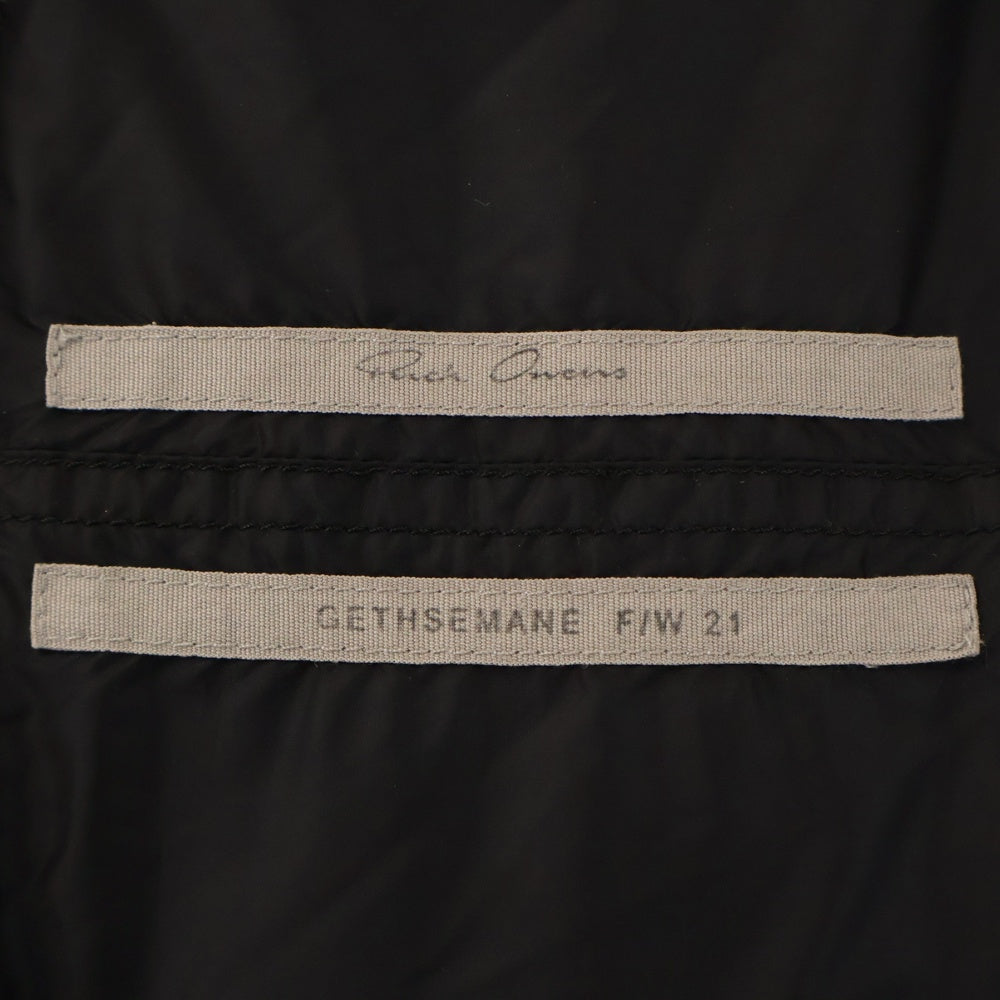 Rick Owens(リックオウエンス) 21AW FLIGHT JACKET RU02A5788-NZD3 フライトダウンジャケット アウター ブラック