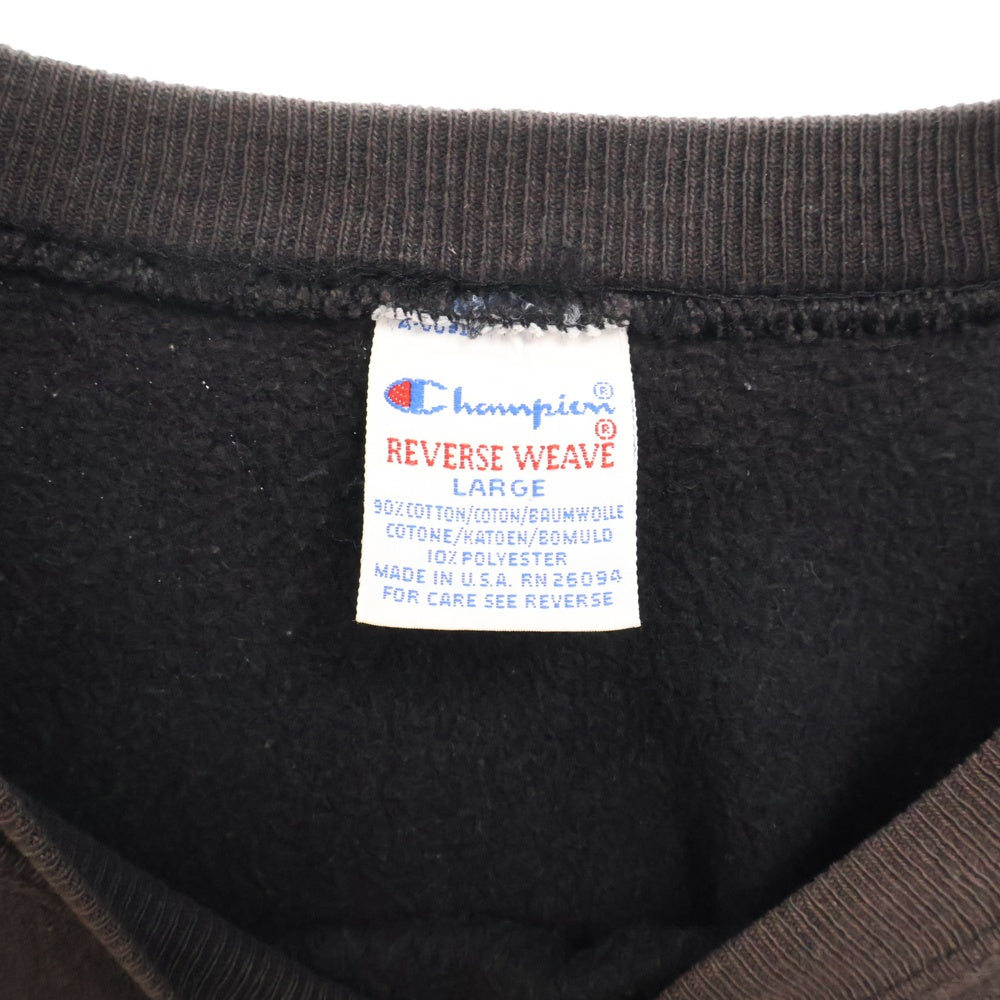 CHAMPION(チャンピオン) 90s REVERSE WEAVE SWEAT リバース ウィーブ スウェット トレーナー ブラック