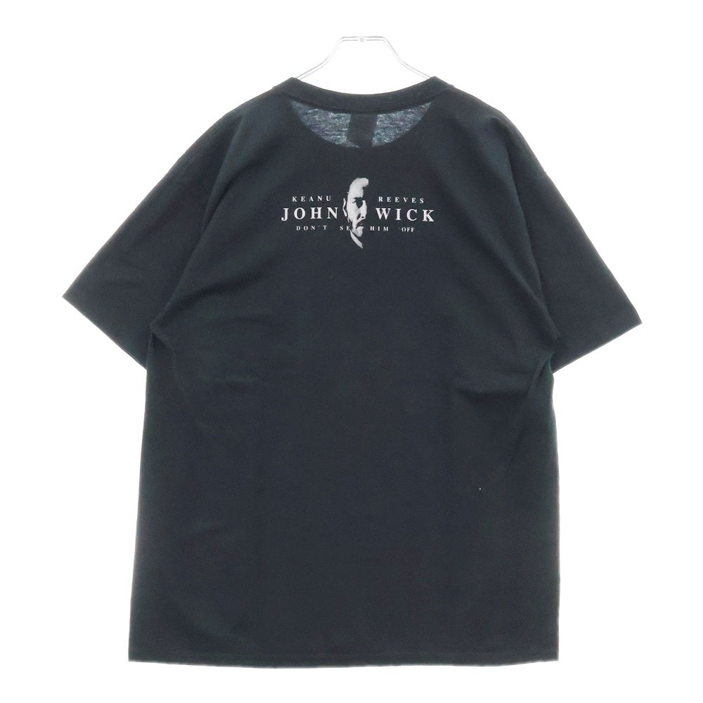 VINTAGE(ヴィンテージ) 10s John Wick ジョン・ウィック キアヌリーブス 両面プリント Tシャツ 半袖 カットソー ブラック