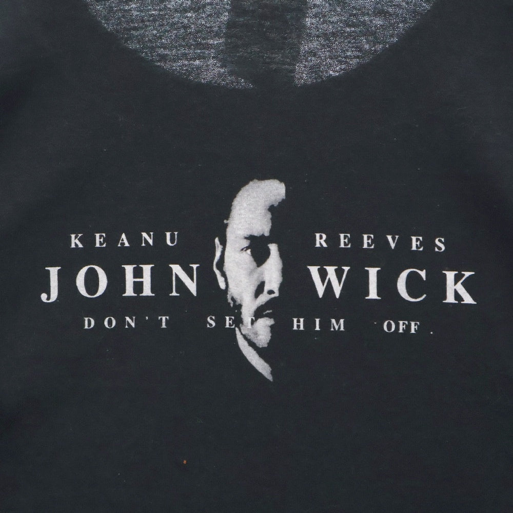 VINTAGE(ヴィンテージ) 10s John Wick ジョン・ウィック キアヌリーブス 両面プリント Tシャツ 半袖 カットソー ブラック