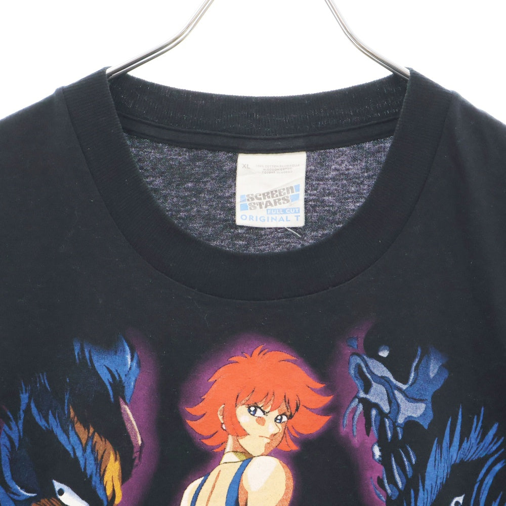VINTAGE(ヴィンテージ) 90s CUTEY HONEY TEE キューティーハニ フロントプリント半袖Tシャツ カットソー ブラック