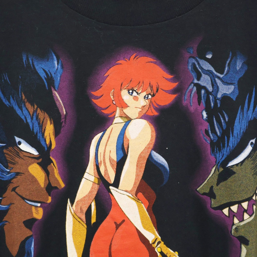 VINTAGE(ヴィンテージ) 90s CUTEY HONEY TEE キューティーハニ フロントプリント半袖Tシャツ カットソー ブラック