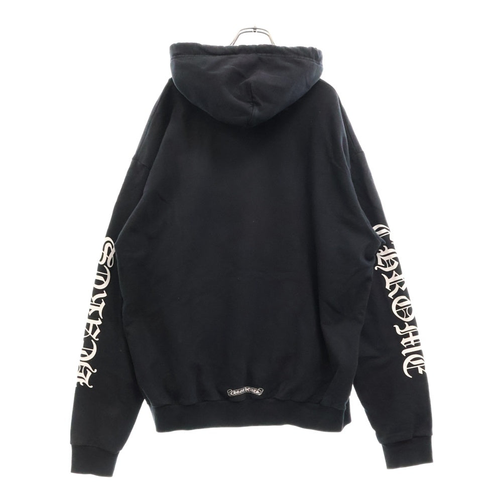 CHROME HEARTS(クロムハーツ) VERTICAL ARM LOGO HOODIE バーティカル アーム ロゴ フーディ プルオーバー スウェット パーカー ブラック