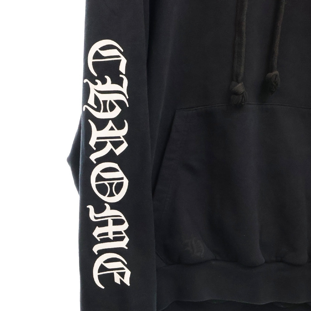 CHROME HEARTS(クロムハーツ) VERTICAL ARM LOGO HOODIE バーティカル アーム ロゴ フーディ プルオーバー スウェット パーカー ブラック