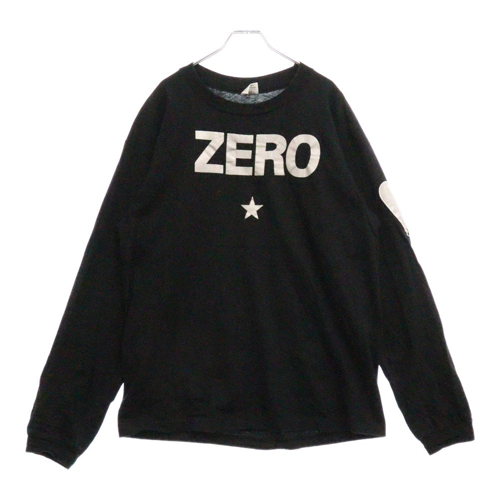 VINTAGE(ヴィンテージ) 90s THE SMASHING PUMPKINS ZERO LS ANVI スマッシング・パンプキンズ バンド フロントプリント長袖Tシャツ 長袖カットソー ブラック