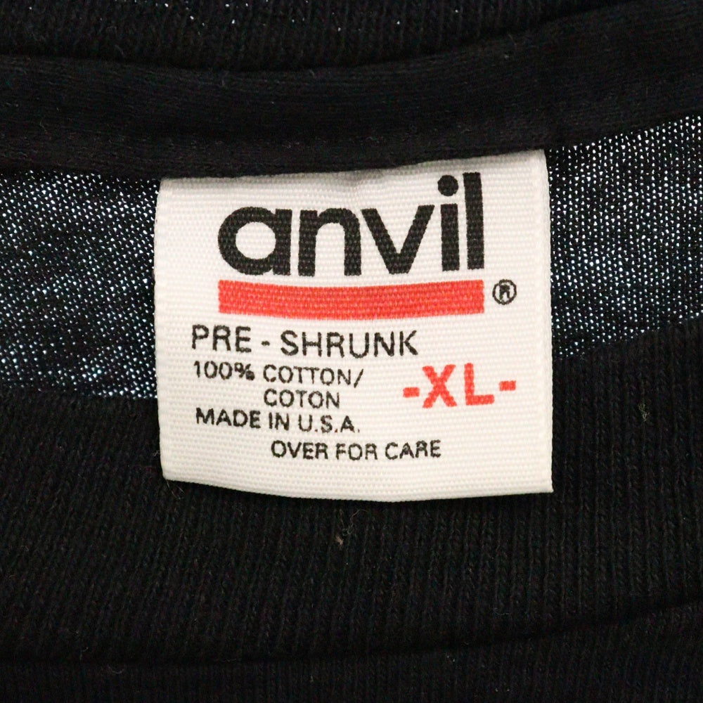 VINTAGE(ヴィンテージ) 90s THE SMASHING PUMPKINS ZERO LS ANVI スマッシング・パンプキンズ バンド フロントプリント長袖Tシャツ 長袖カットソー ブラック