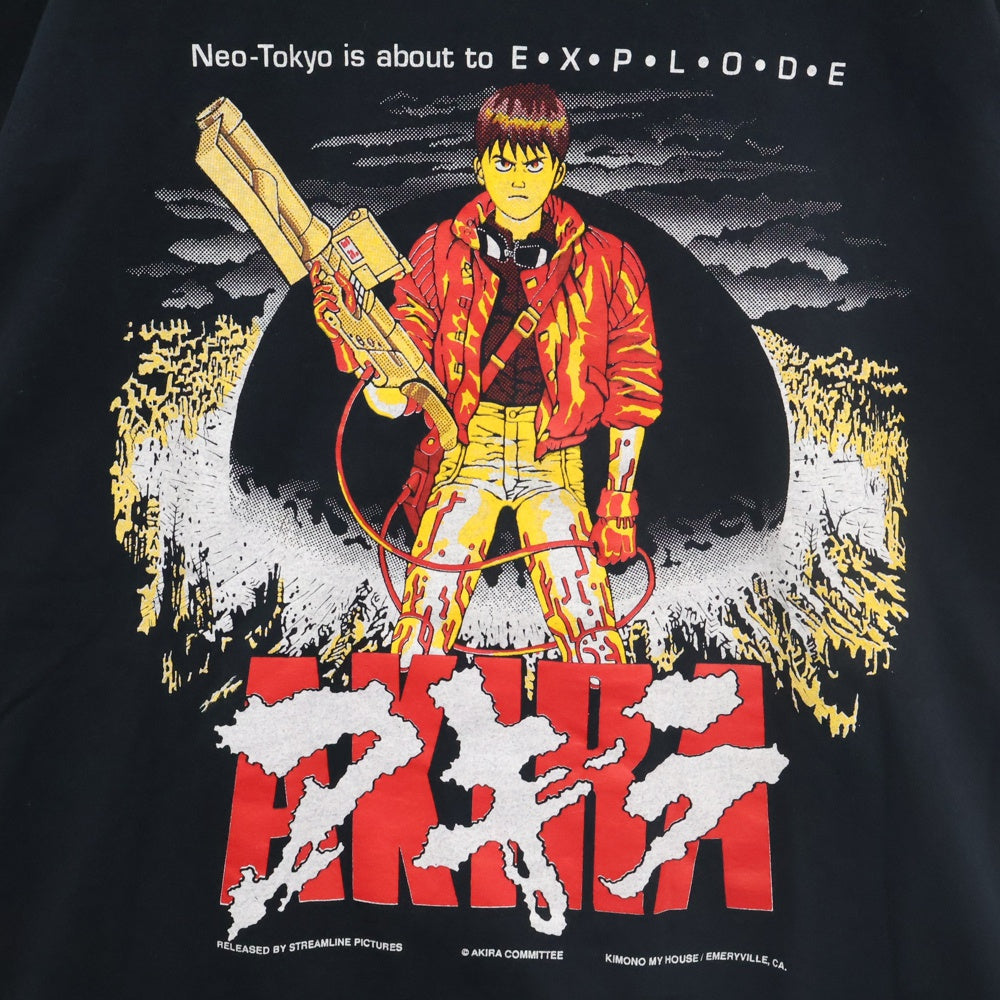 VINTAGE(ヴィンテージ) 00s AKIRA KIMONO MY HOUSE アキラ フロント プリント Tシャツ 半袖カットソー ブラック