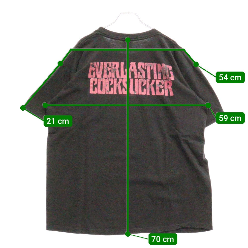 VINTAGE(ヴィンテージ) 90s MARILYN MANSON EVERLASTING COCKSUCKER マリリンマンソン エヴァーラスティング コックサッカー Tシャツ 半袖カットソー ブラック