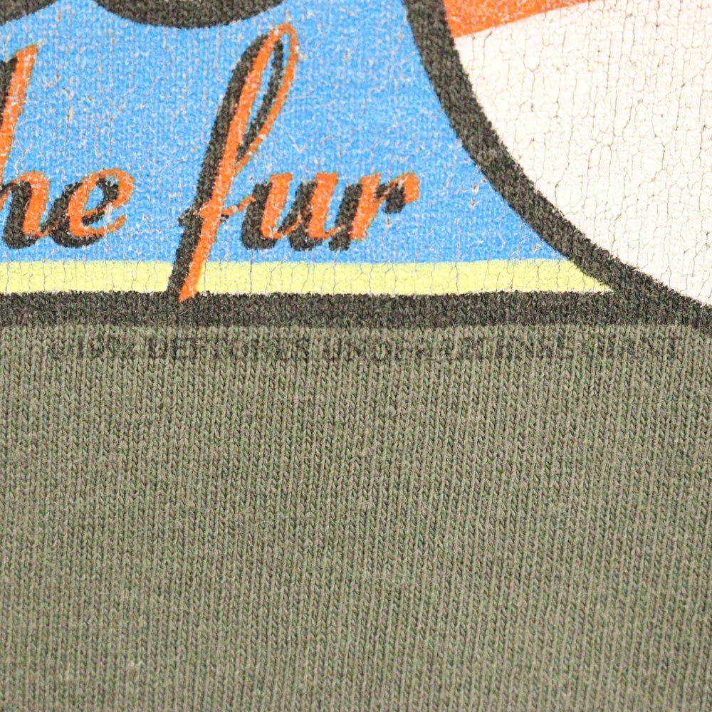 VINTAGE(ヴィンテージ) 90s deftones デフトーンズ フロント プリント Tシャツ 半袖カットソー カーキ