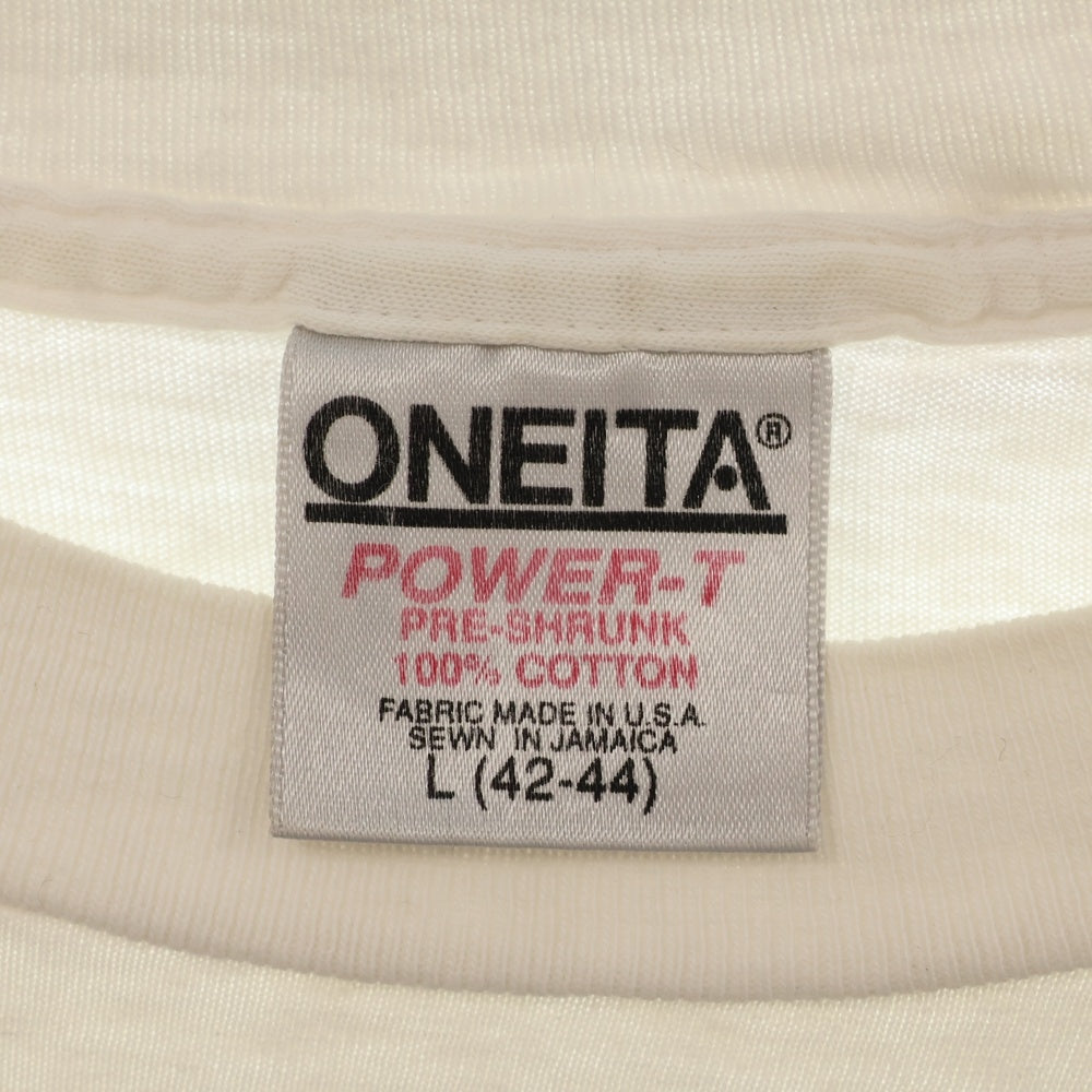 VINTAGE(ヴィンテージ) 90s BUCKWHEAT バックウィート フロント プリント Tシャツ 半袖カットソー ホワイト