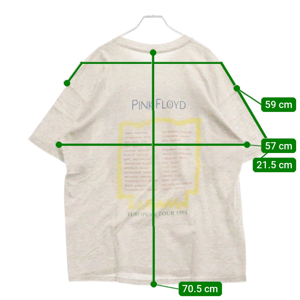 VINTAGE(ヴィンテージ) 90s PINK FLOYD NORTH AMERICAN TOUR 1994 TEE ピンクフロイド 両面プリント半袖Tシャツ カットソー グレー