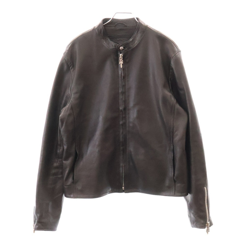 CHROME HEARTS(クロムハーツ) RACING2 レーシング2 ダガージップシングルライダースレザージャケット ブラック
