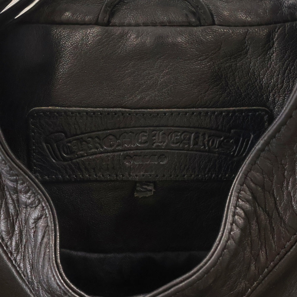 CHROME HEARTS(クロムハーツ) RACING2 レーシング2 ダガージップシングルライダースレザージャケット ブラック