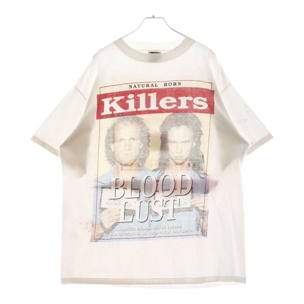 VINTAGE(ヴィンテージ) 90s NATURAL BORN KILLERS 1994 BLOOD LUST MOVIE PROMO ナチュラル ボーン キラーズ 1994 ブラッド ラスト 映画プロモ Tシャツ 半袖カットソー