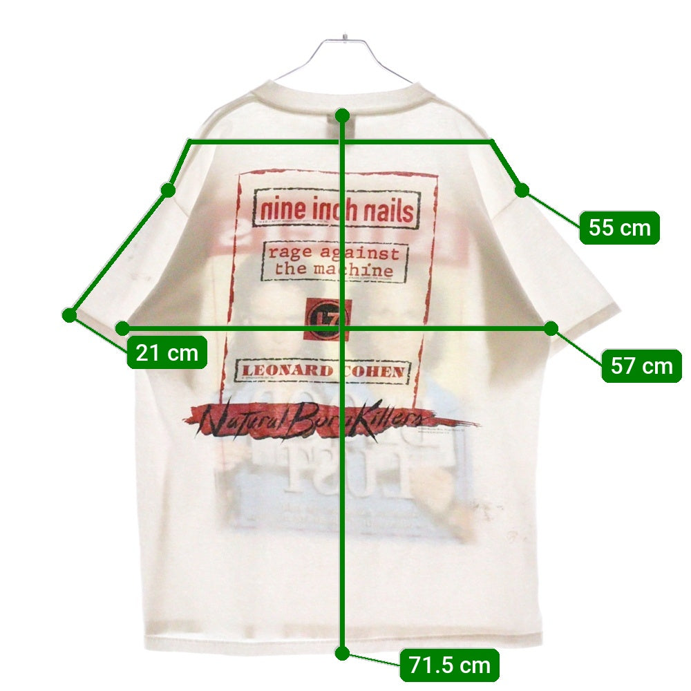 VINTAGE(ヴィンテージ) 90s NATURAL BORN KILLERS 1994 BLOOD LUST MOVIE PROMO ナチュラル ボーン キラーズ 1994 ブラッド ラスト 映画プロモ Tシャツ 半袖カットソー