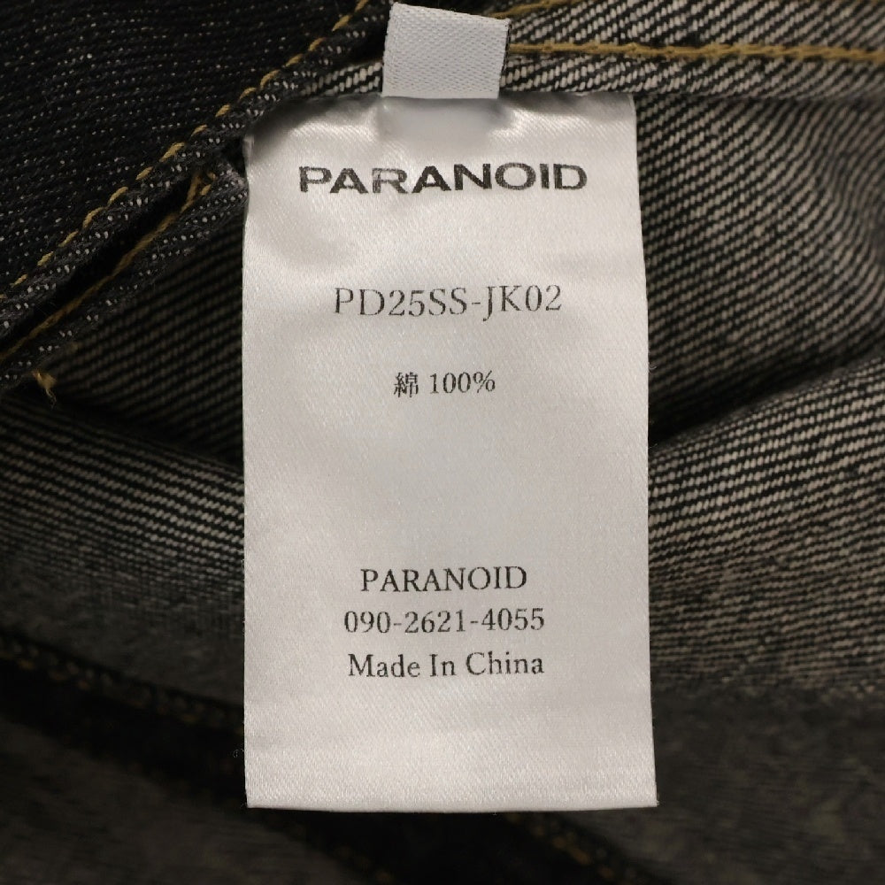 PARANOID(パラノイド) 25SS DENIM JACKET PD25SS-JK02 デニム ジャケット Gジャン インディゴ