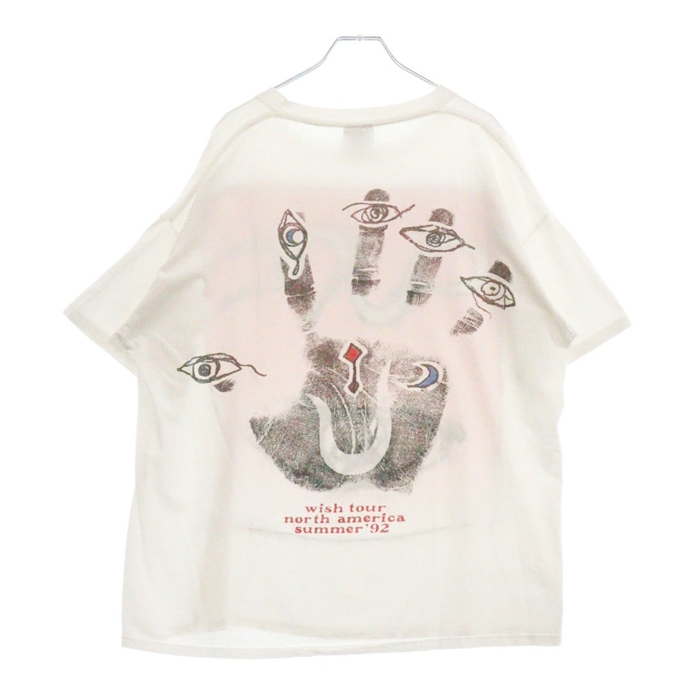 VINTAGE(ヴィンテージ) 90s THE CURE WISH TOUR NORTH AMERICAN SUMMER ザ・キュアー ウィッシュ ツアー Tシャツ 半袖カットソー ホワイト