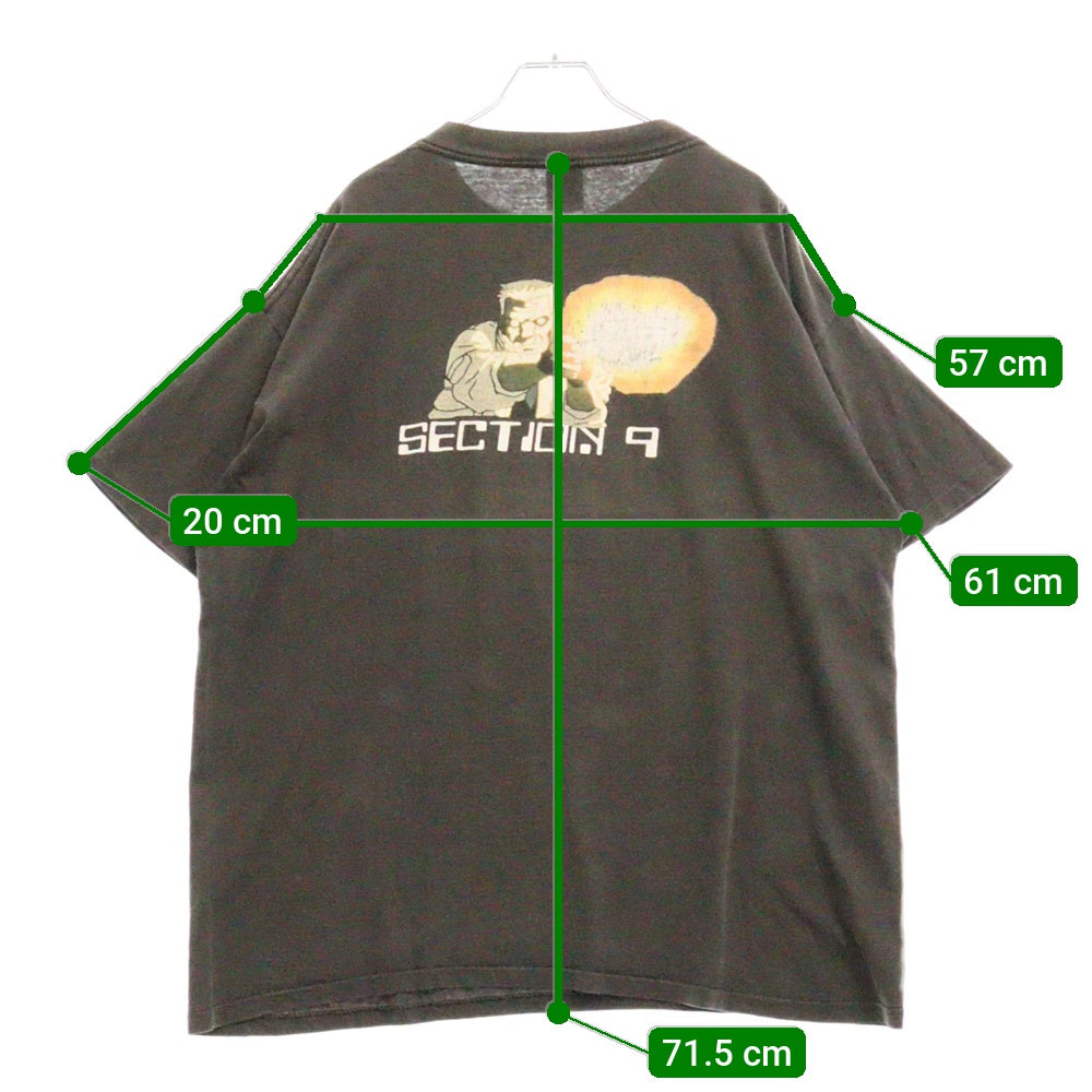 VINTAGE(ヴィンテージ) 90s GHOST IN THE SHELL 攻殻機動隊 両面プリント Tシャツ 半袖カットソー ブラック