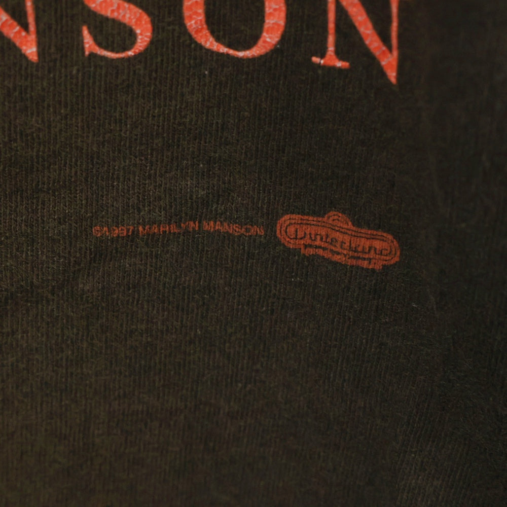 VINTAGE(ヴィンテージ) 90s MARILYN MANSON SEX IS DEAD マリリンマンソン セックスイズデッド Tシャツ 半袖カットソー ブラック