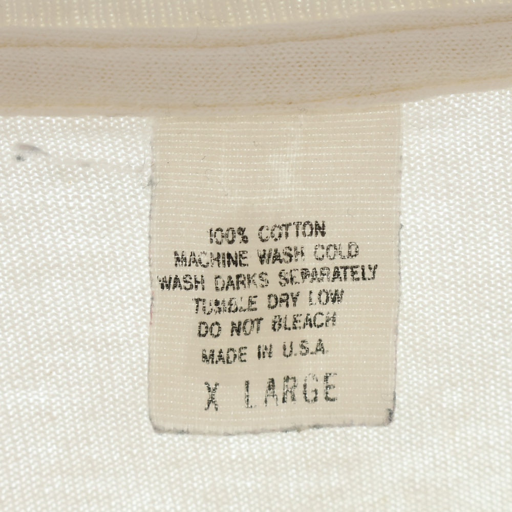 VINTAGE(ヴィンテージ) 90s ナインインチネイルズ ザダウンワードスパイラル セルフデストラクト Tシャツ 半袖カットソー ホワイト