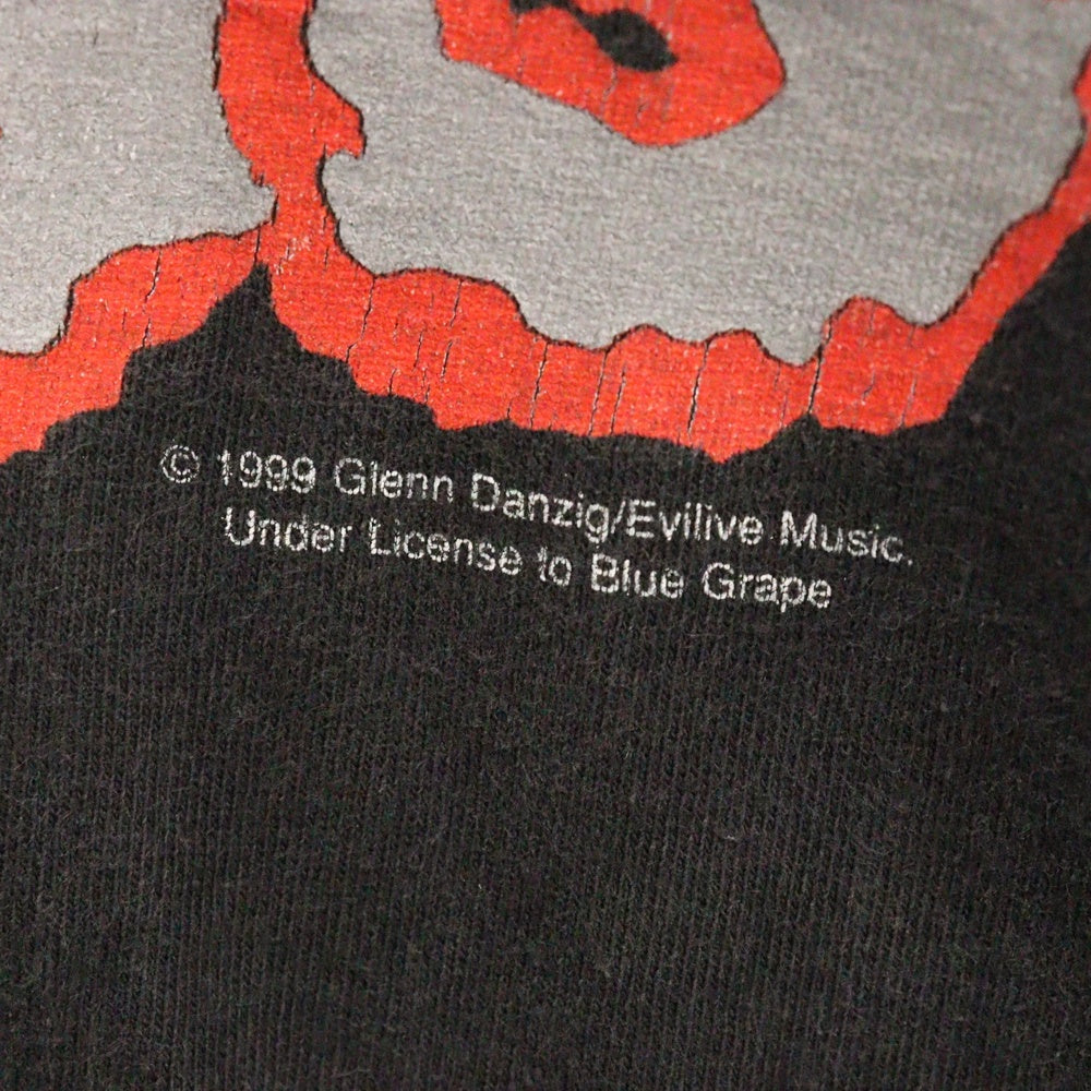VINTAGE(ヴィンテージ) 90s Misfits 1999 LS TEE ミスフィッツ 袖 両面プリント長袖Tシャツ 長袖カットソー ブラック