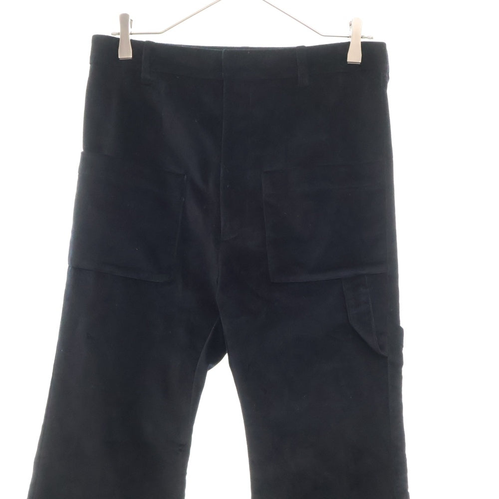 VETEMENTS(ヴェトモン) 17AW Velvet Trousers WF17PA8 ベルベット トラウザー パンツ ブラック レディース