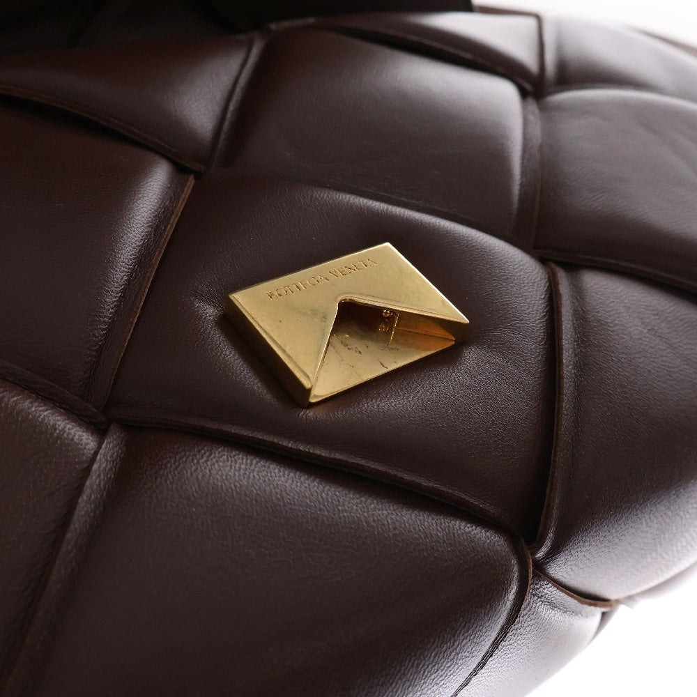 BOTTEGA VENETA(ボッテガヴェネタ) マキシイントレチャート カーフ トップハンドルバッグ ブラウン