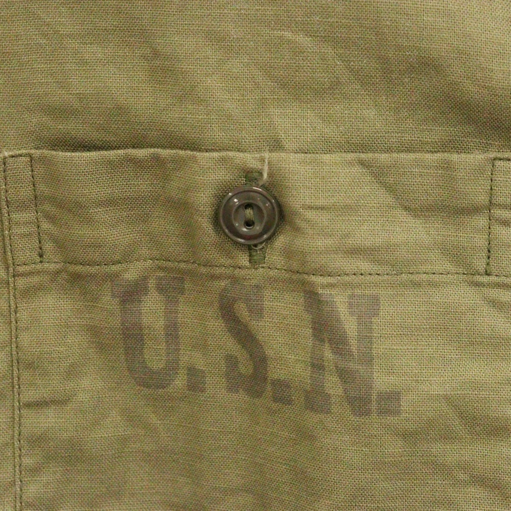 THE REAL McCOY'S(ザリアルマッコイ) USN N-3 ミリタリー ダブルポケット シャツ カーキ