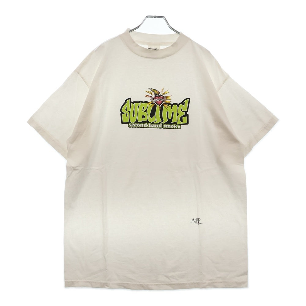 VINTAGE(ヴィンテージ) 90s SUBLIME second hand smoke TEE サブライム フロント Tシャツ 半袖カットソー ホワイト