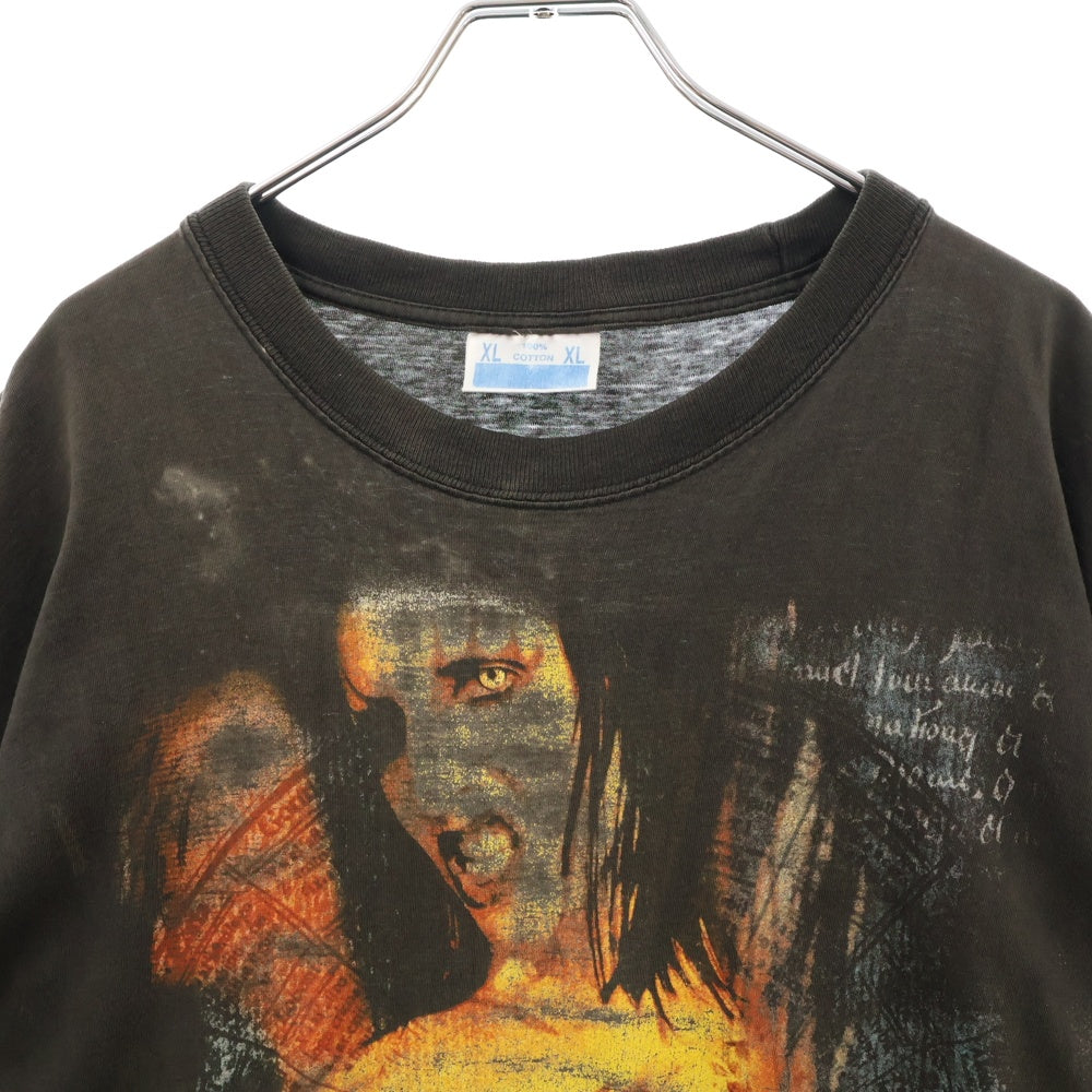 VINTAGE(ヴィンテージ) 90s MARILYN MANSON マリリンマンソン 両面プリント Tシャツ 半袖カットソー ブラック