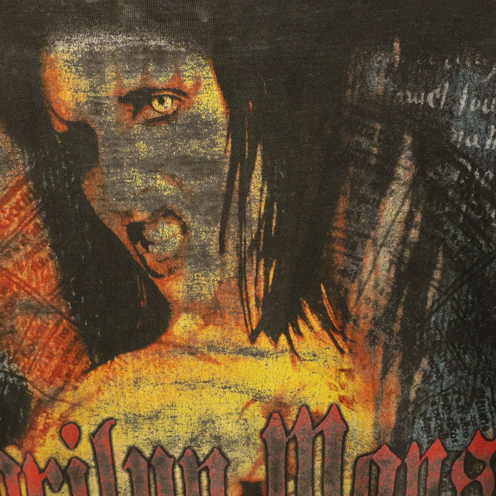 VINTAGE(ヴィンテージ) 90s MARILYN MANSON マリリンマンソン 両面プリント Tシャツ 半袖カットソー ブラック