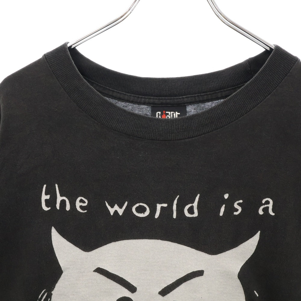 VINTAGE(ヴィンテージ) 90s THE SMASHING PUMPKINS THE WORLD IS A VAMPIRE スマッシングパンプキンズ ザワールド イズ ア ヴァンパイア 両面プリント Tシャツ 半袖カットソー ブラック