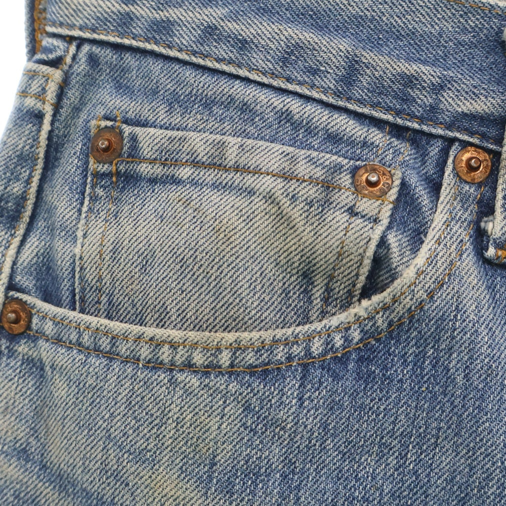 Levi's(リーバイス) 70s VINTAGE 501 66後期 スモールe ボタン裏刻印6 ボタンフライデニムパンツ インディゴ