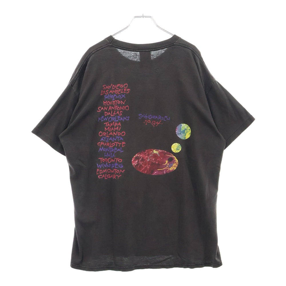 VINTAGE(ヴィンテージ) 90s SOUNDGARDEN サウンドガーデン 両面プリント Tシャツ 半袖カットソー ブラック