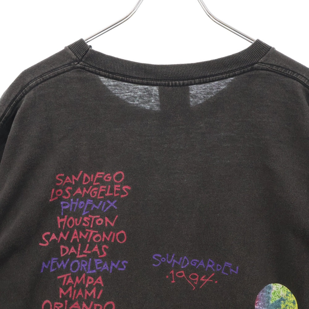VINTAGE(ヴィンテージ) 90s SOUNDGARDEN サウンドガーデン 両面プリント Tシャツ 半袖カットソー ブラック