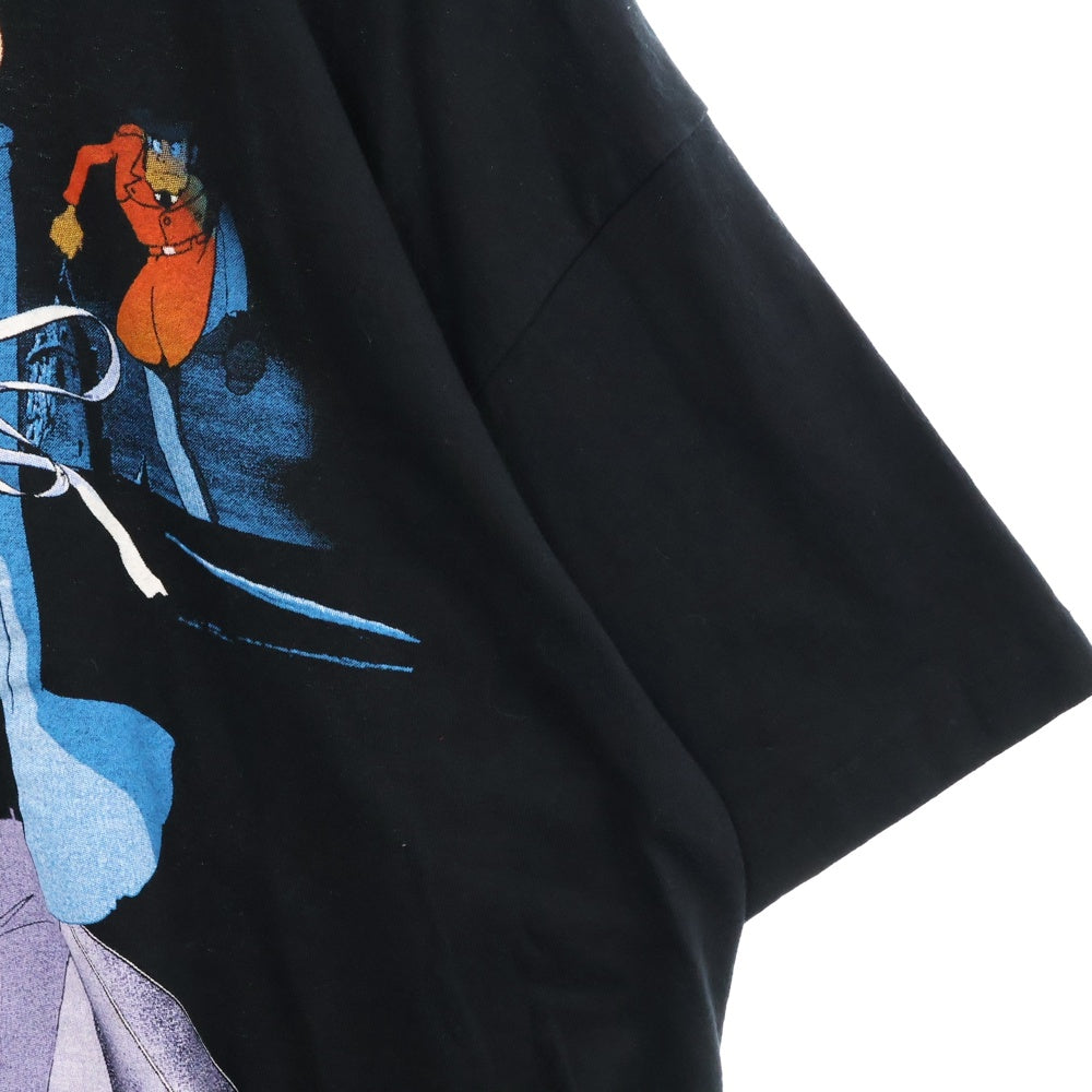 VINTAGE(ヴィンテージ) 90s ルパン三世 カリオストロの城 フロント プリント Tシャツ 半袖カットソー ブラック