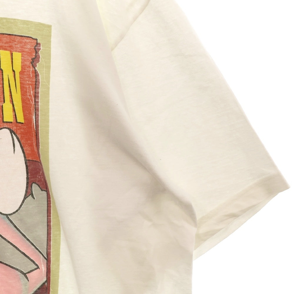 VINTAGE(ヴィンテージ) 90s PINK PANTHER 1996 PINK FICTION PULP FICTION PARODY ピンクパンサー ピンクフィクション パロディ フロント プリント Tシャツ 半袖カットソー ホワイト