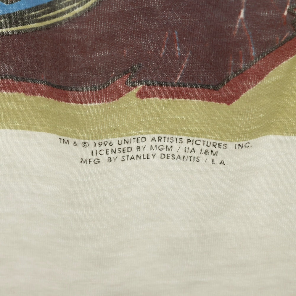 VINTAGE(ヴィンテージ) 90s ピンクパンサー ピンクフィクション パロディ フロント プリント Tシャツ 半袖カットソー ホワイト