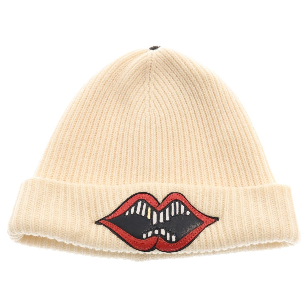 CHROME HEARTS(クロムハーツ) PPO CHOMPER BEANIE クロスボールレザーチョンパーカシミアビーニー キャップ 帽子