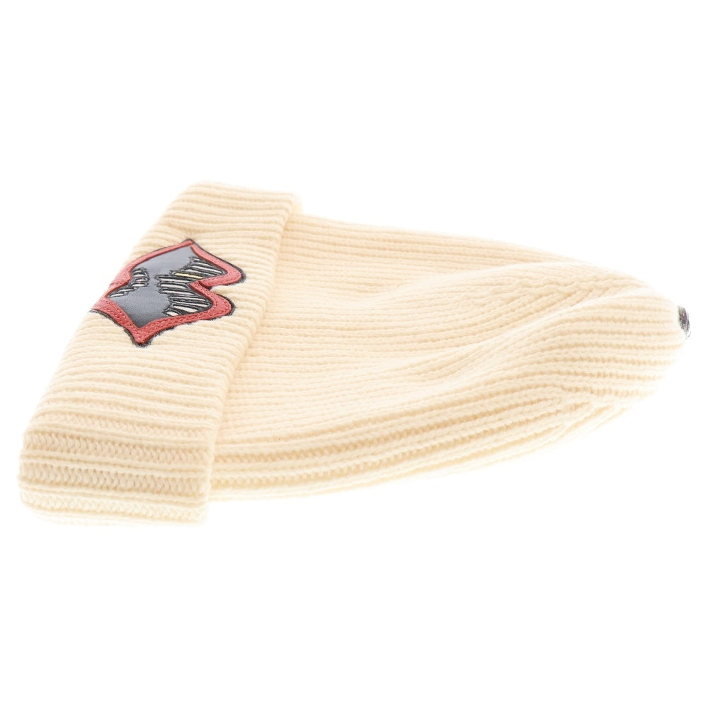 CHROME HEARTS(クロムハーツ) PPO CHOMPER BEANIE クロスボールレザーチョンパーカシミアビーニー キャップ 帽子