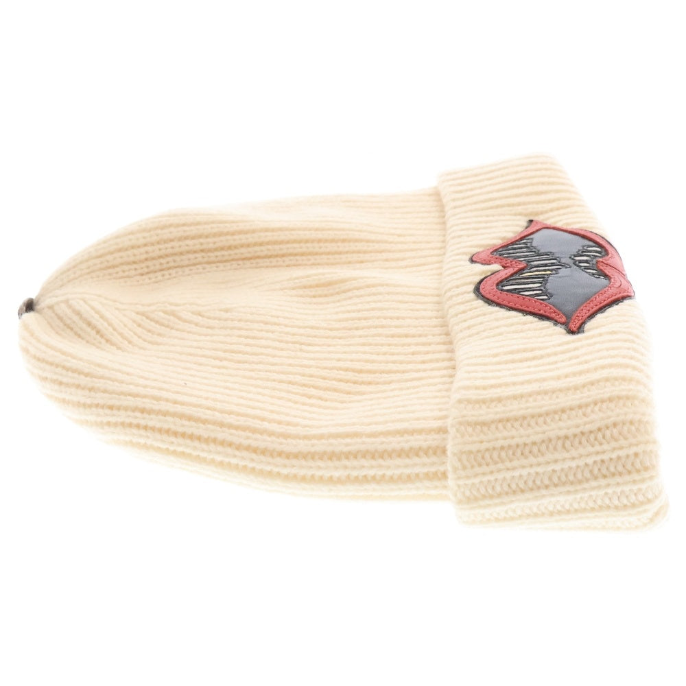 CHROME HEARTS(クロムハーツ) PPO CHOMPER BEANIE クロスボールレザーチョンパーカシミアビーニー キャップ 帽子