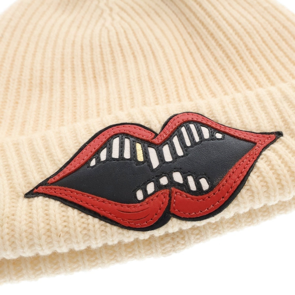 CHROME HEARTS(クロムハーツ) PPO CHOMPER BEANIE クロスボールレザーチョンパーカシミアビーニー キャップ 帽子