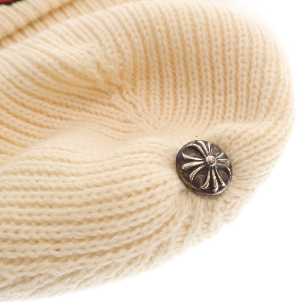 CHROME HEARTS(クロムハーツ) PPO CHOMPER BEANIE クロスボールレザーチョンパーカシミアビーニー キャップ 帽子