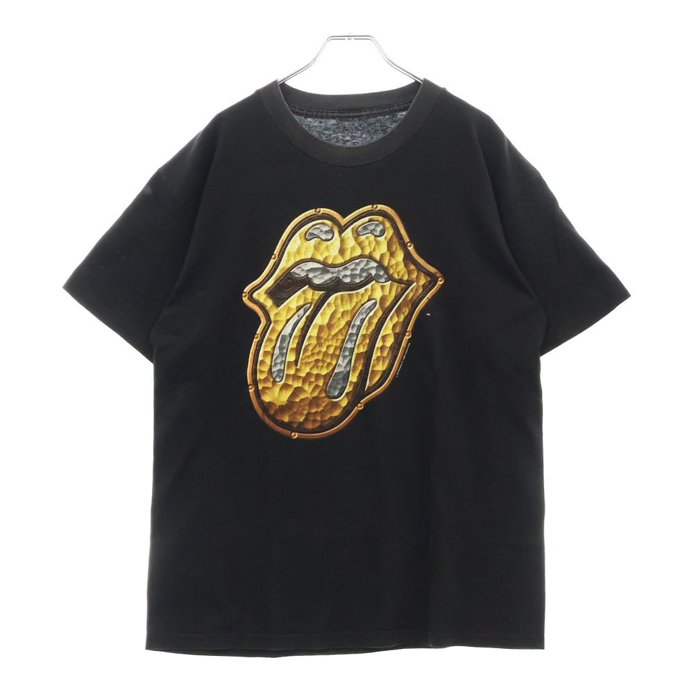 VINTAGE(ヴィンテージ) 90s THE ROLLING STONES BRDIGE TO BABYLON METAL TONGUE ローリングストーン Tシャツ 半袖カットソー ブラック