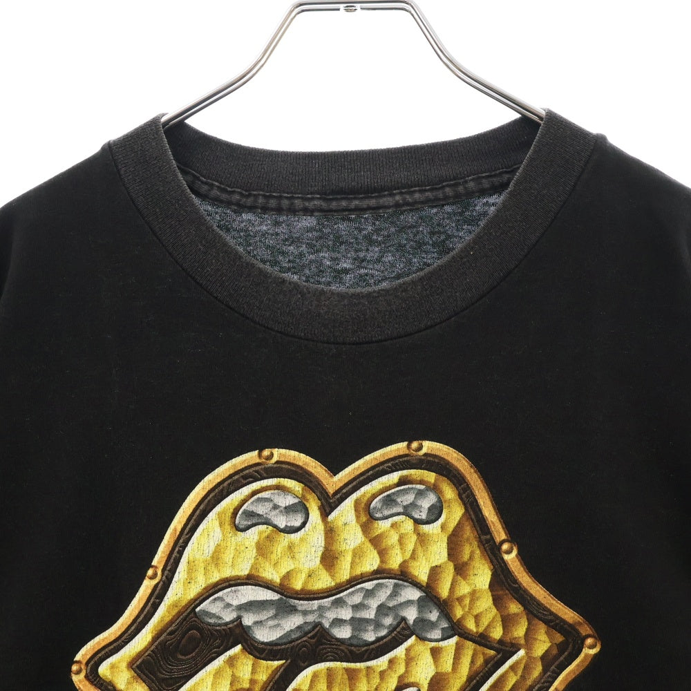 VINTAGE(ヴィンテージ) 90s THE ROLLING STONES BRDIGE TO BABYLON METAL TONGUE ローリングストーン Tシャツ 半袖カットソー ブラック