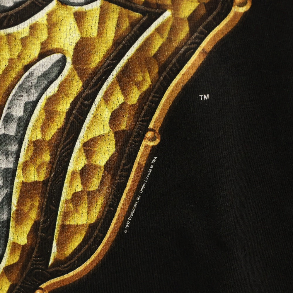 VINTAGE(ヴィンテージ) 90s THE ROLLING STONES BRDIGE TO BABYLON METAL TONGUE ローリングストーン Tシャツ 半袖カットソー ブラック