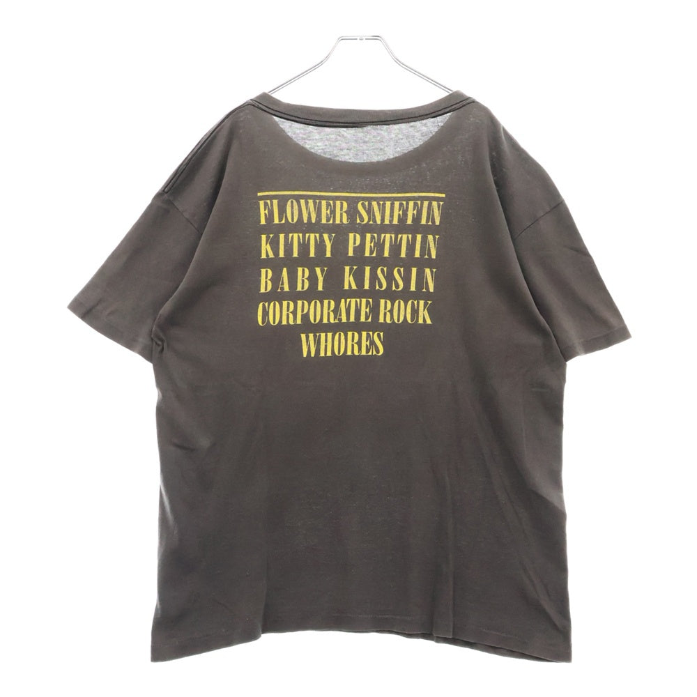 VINTAGE(ヴィンテージ) 90s NIRVANA SMILE ニルヴァーナ スマイル 両面プリント Tシャツ 半袖カットソー ブラック