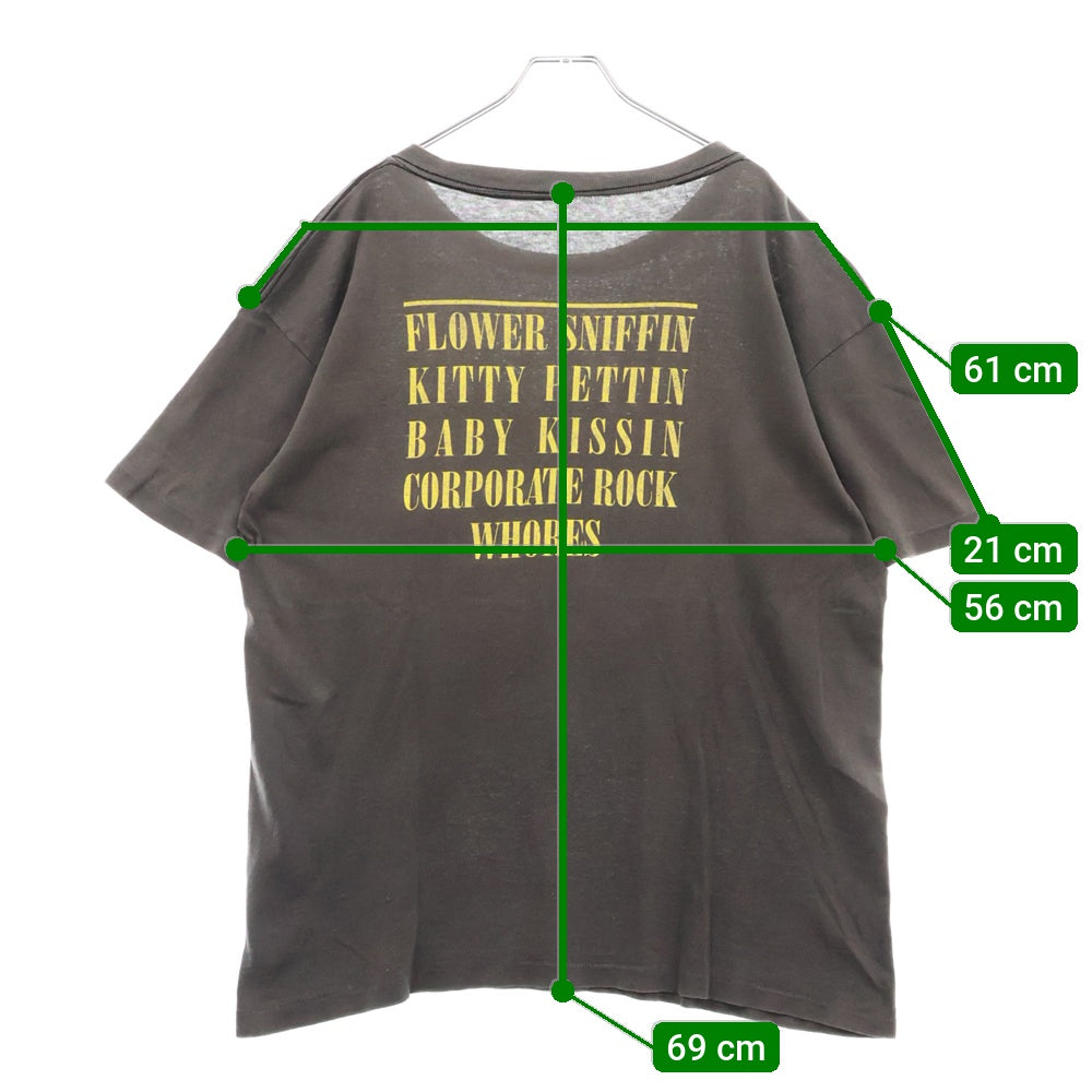 VINTAGE(ヴィンテージ) 90s NIRVANA SMILE ニルヴァーナ スマイル 両面プリント Tシャツ 半袖カットソー ブラック