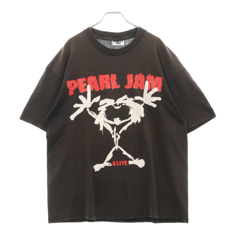 VINTAGE(ヴィンテージ) 90s PEARL JAM ALIVE パールジャム アライヴ 両面プリント Tシャツ 半袖カットソー ブラック